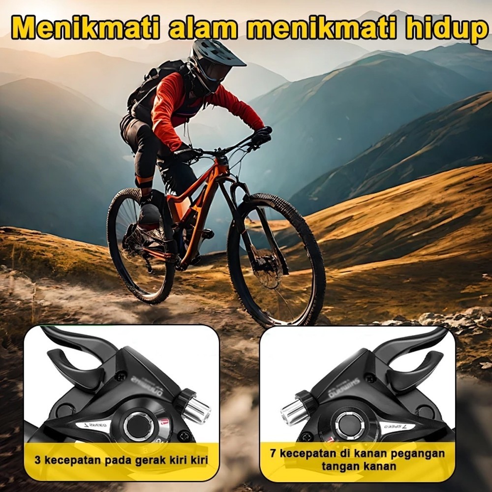 Ef51 3*7 8 Speed Set Rem Dan Pemindah Shifter Operan Gigi Sepeda Mtb Shifter Gunung Seli Mtb Gunung 