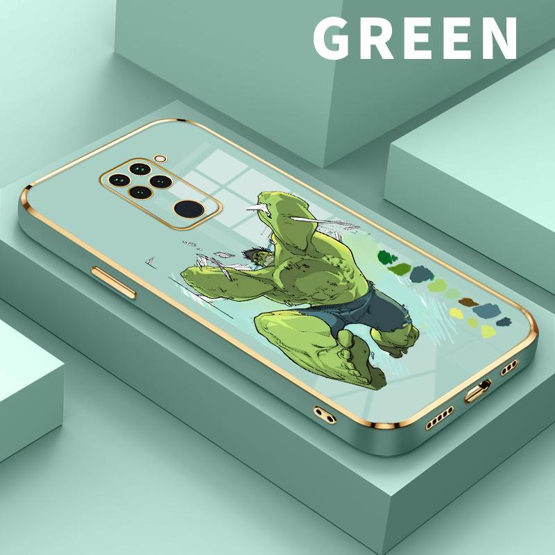 Soft Case Xiaomi Redmi Note 9 10 8 4G 4 4X 5 Pro 6 7 7S 2019 2021 9S 5G Lite Max 10S 10T Kartun Hulk