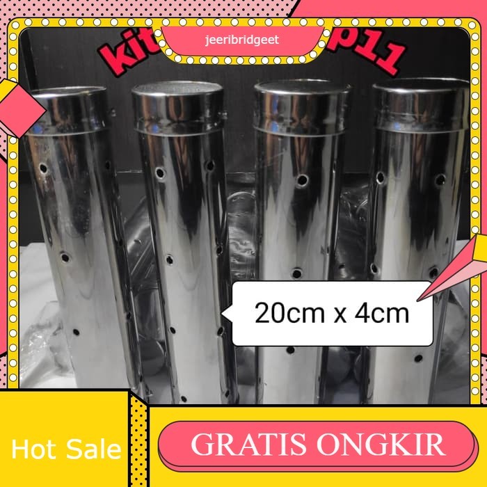 1 LUSIN Cetakan lontong stainless panjang pendek / cetakan lontong stainless