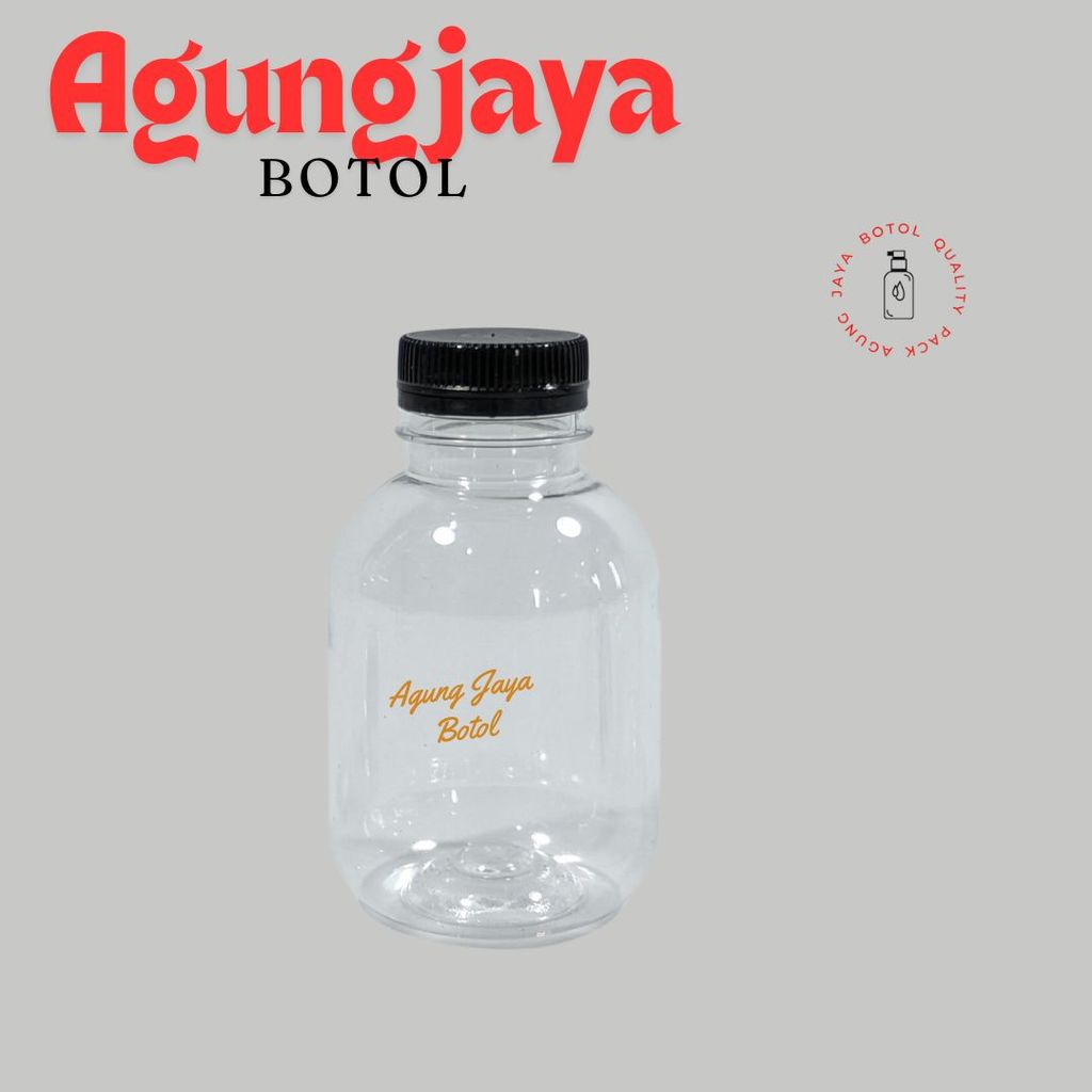 Botol 150 Ml Gendut Natural Tutup Short Neck 30 MM / Botol Plastik / Botol / Botol Minuman / Botol S