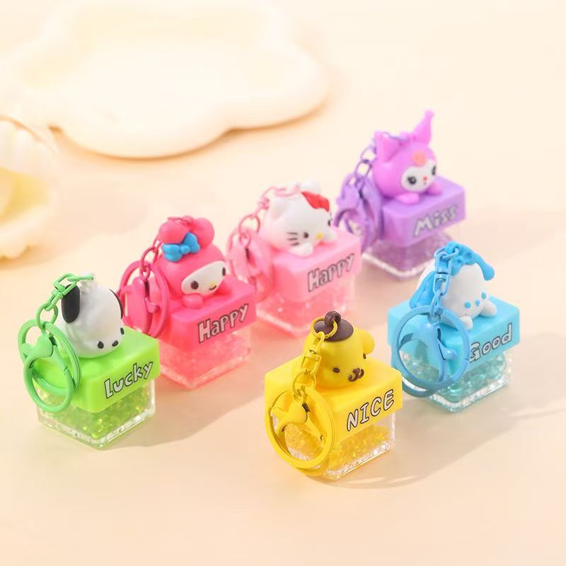 Sanrio Box LED Keychain – Gantungan Kunci Karakter Kawaii, Lampu LED Unik Menawan