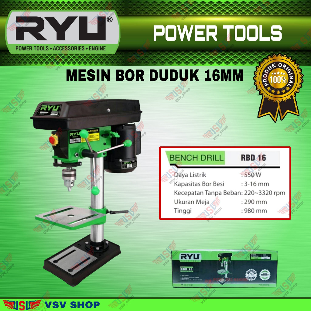 RYU Bor Duduk 16mm Bench Drill 16mm