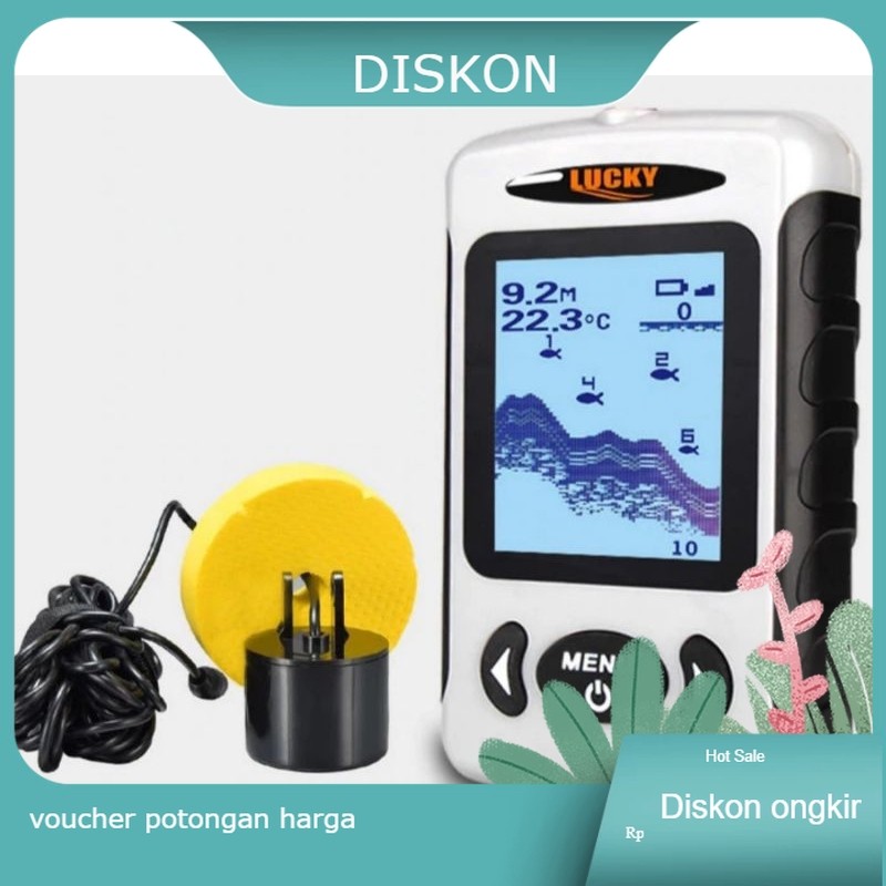 Temukan FF718 LUCKY FISH FINDER FISHFINDER DETEKSI IKAN BESAR KECIL ALAT SONAR