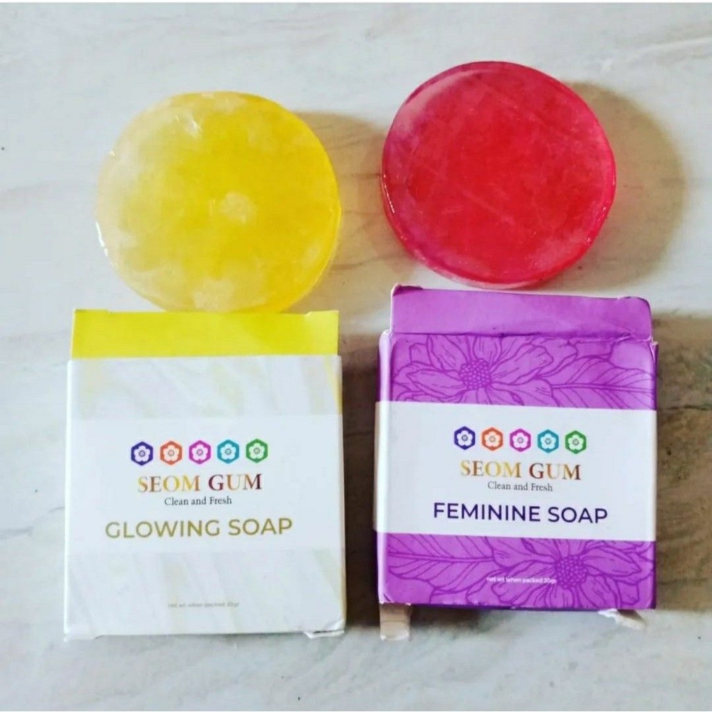 SEOM GUM Sabun Glowing Soap, Feminine Soap, Sabun Leafhea Glutha Soap Original BPOM BEST SUPLEMEN SH