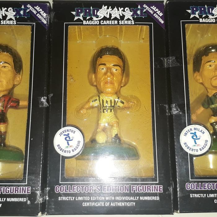 Lot Set 3 Roberto Baggio - Duo Milan & Juventus Corinthian Prostars XL TaO 