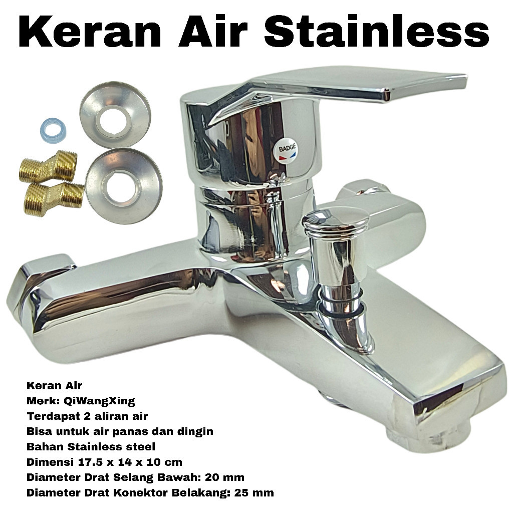 Keran Air Stainless Steel Kran Valve Panas Dingin
