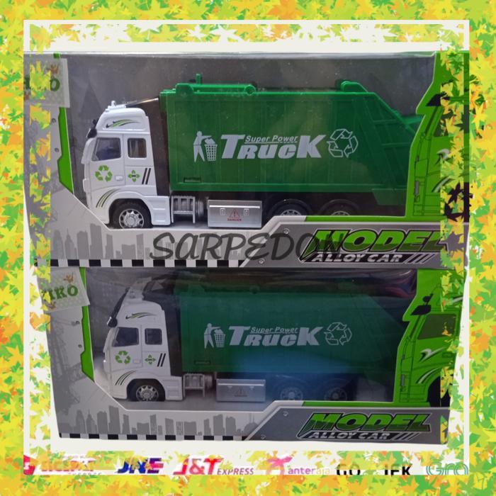 garbage truck sampah mainan truk sampah