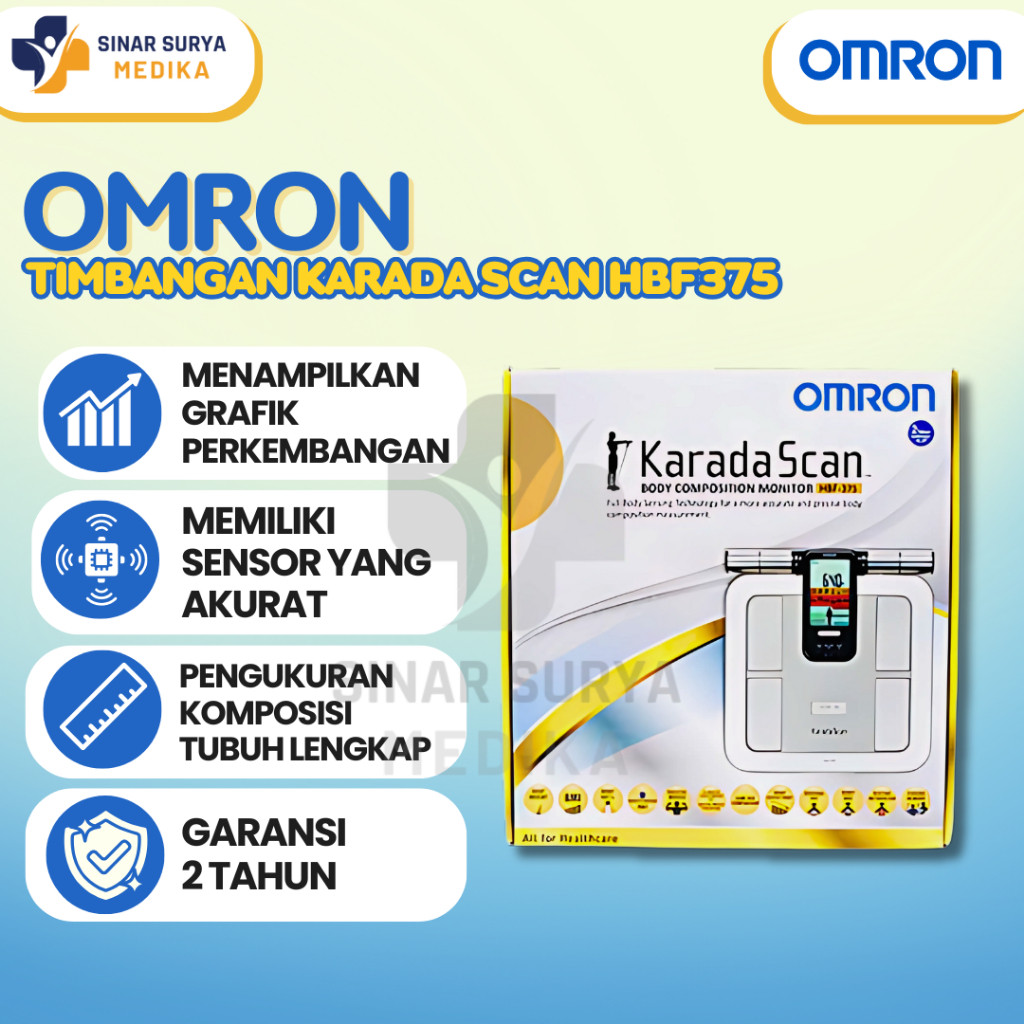 Omron Karada Scan HBF-375 / Timbangan Digital Omron / Timbangan Omron / Omron HBF-375 / Timbangan