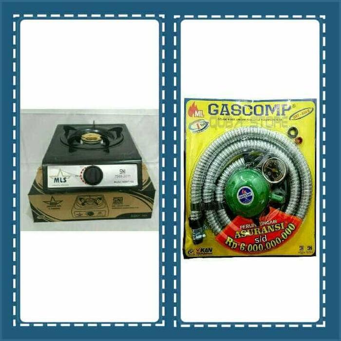 kompor gas mls 1tungku+selang regulator gascomp by Mitra Hobby