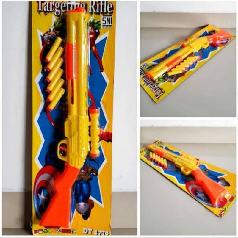 (BISA COD) TARGETING RIFFLE DT 4770 / Mainan Anak Tembakan Peluru Busa