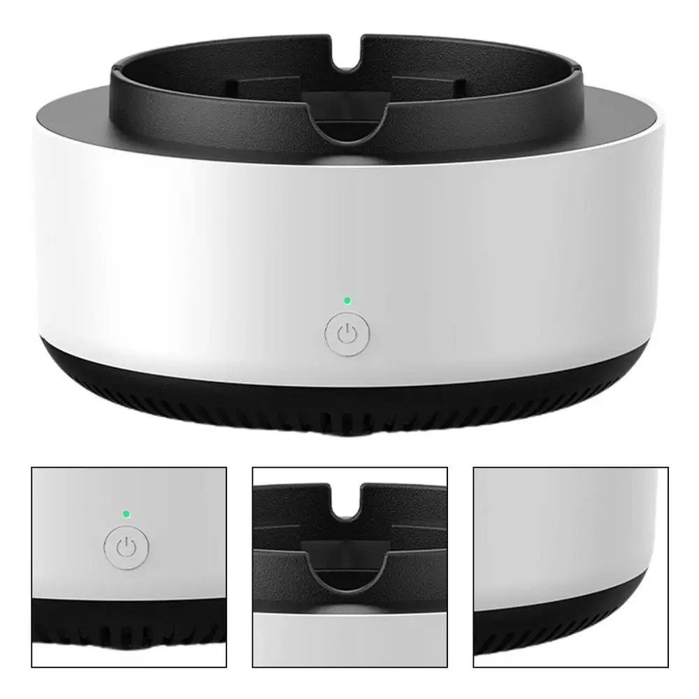 ASBAK ROKOK AIR PURIFIER Smokeless Self Extinguishing Filter Asap Otomatis Pechos AS-08