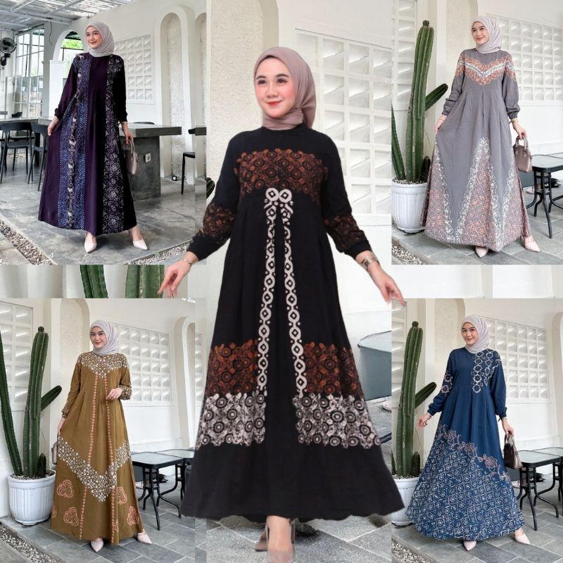 Gamis twill | gamis twill ori pekalongan | gamis cap rayon premium candi mekar | gamis twill