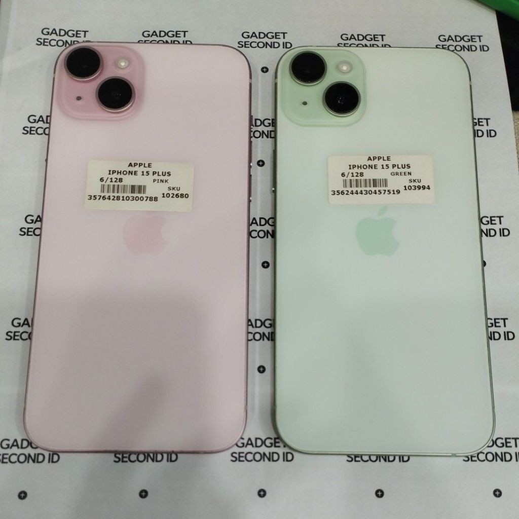 Handphone second iphone 15 plus 6+128GB unit only.