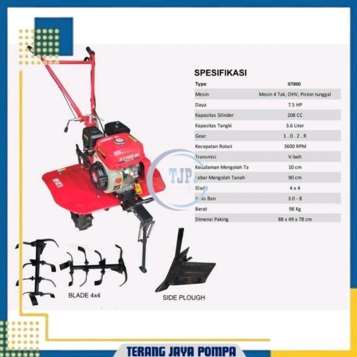 Cultivator Mini Traktor Tiger GT 800 Tiger Gt800