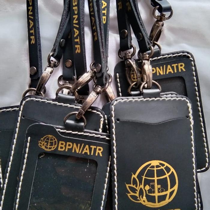 gantungan id card BPN gantungan id ATR nametag holder BPN - Hitam