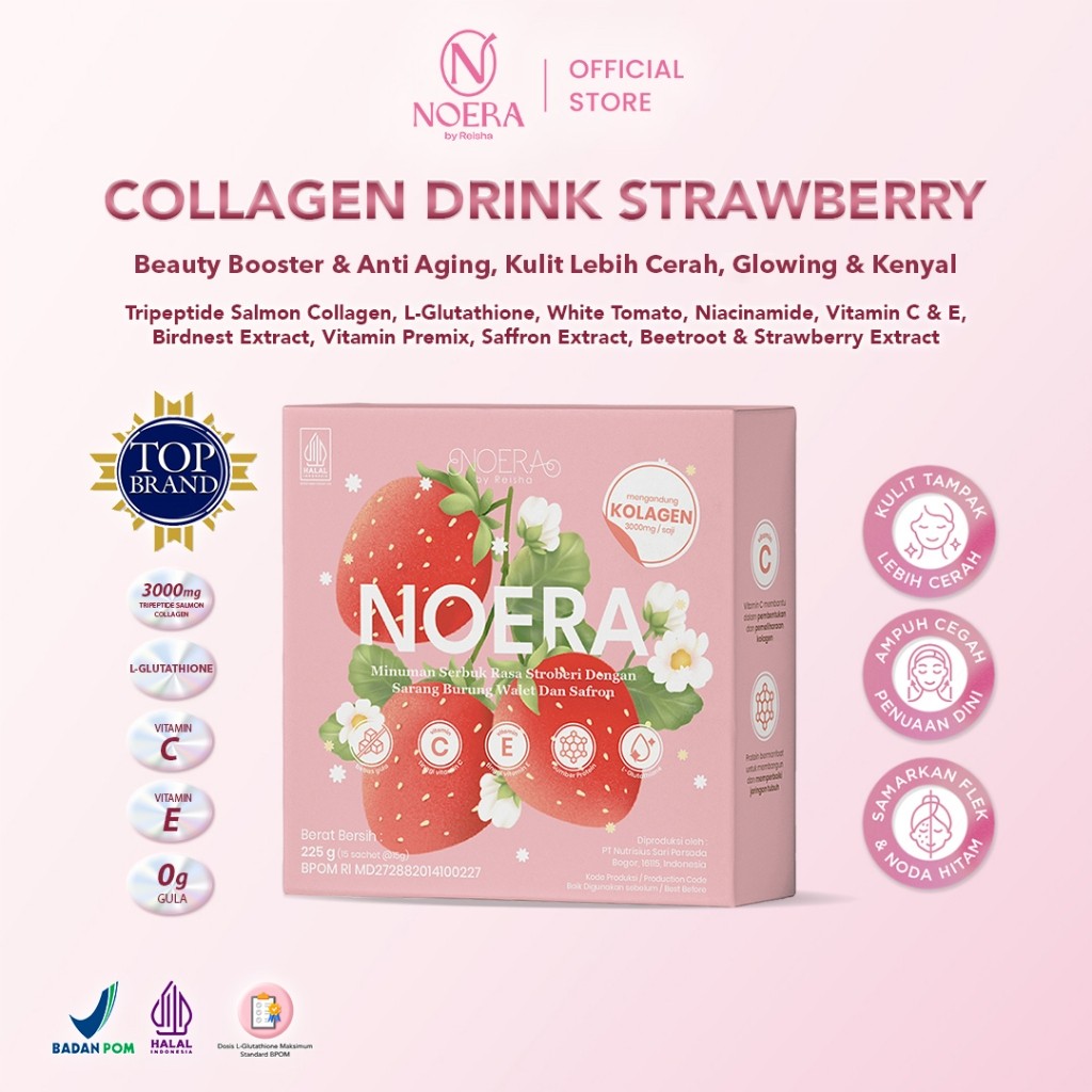 Collagen Drink With Birdnest and Saffron Extract Impoved Formula  | Minuman Pencerah Kulit with L-Gl