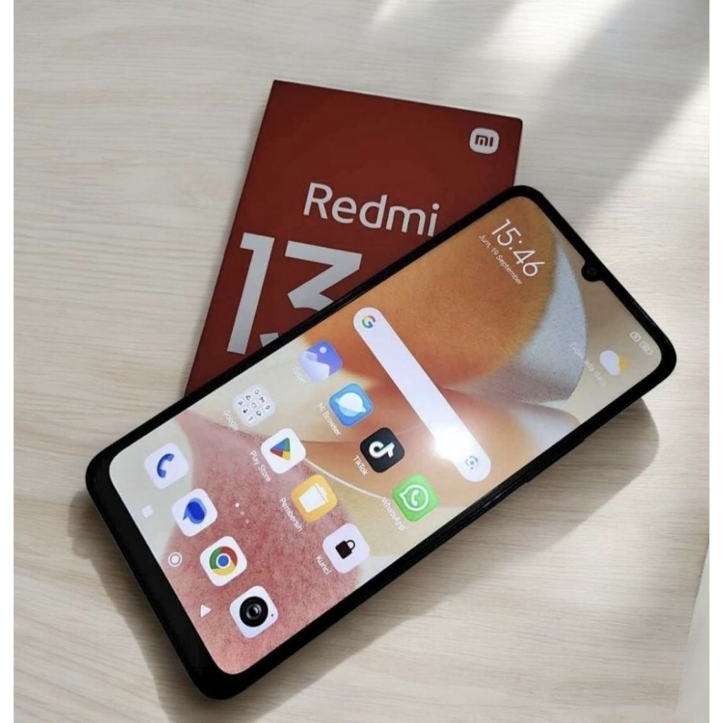 xiaomi redmi 13c versi ram8 256gb dan ram 6 128gb hp second original lengkap siap pakai