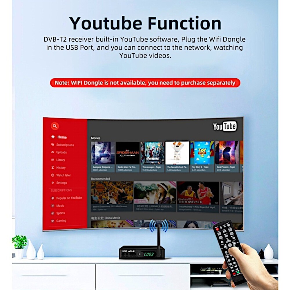 SL Android TV Box TX 98 2025 - 16+256GB Full Channel Wifi/5G Bluetooth Voice Control Netflix/Youtube