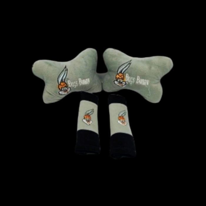 bantal mobil set karakter lucu