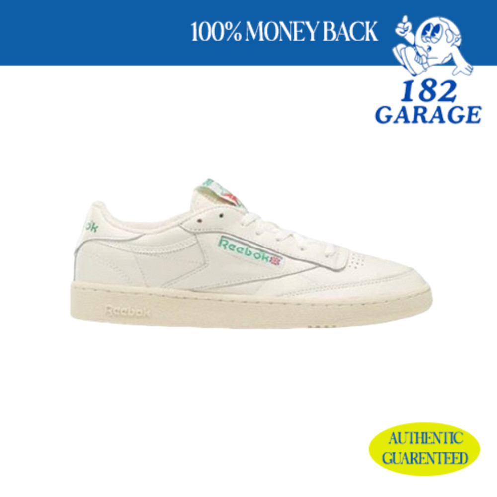 Sepatu Reebok Club C 85 Vintage White Green