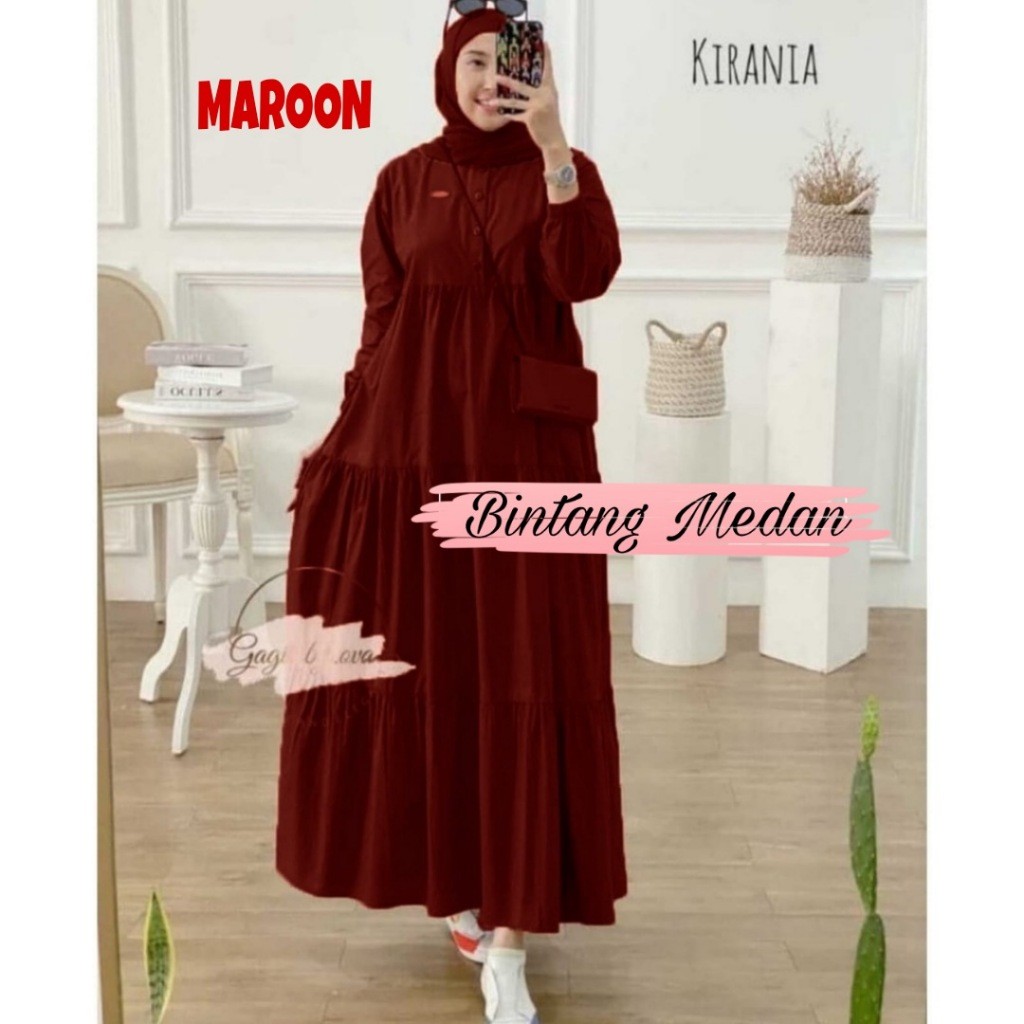 DRESS JUMBO KIRANIA - MAXI DRESS - BAHAN KATUN RAYON
