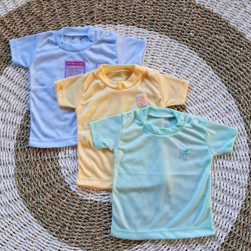 Kaos oblong bayi - Paket 1 Lusin oblong anak laki-laki dan perempuan - Baju bayi unisex