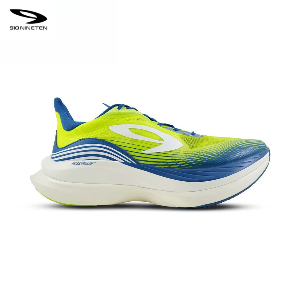 HAZE PRO HIJAU 910 / Sepatu Lari Carbon Plate / Carbon Plate 910 / Haze Pro Hijau Neon Putih Gading