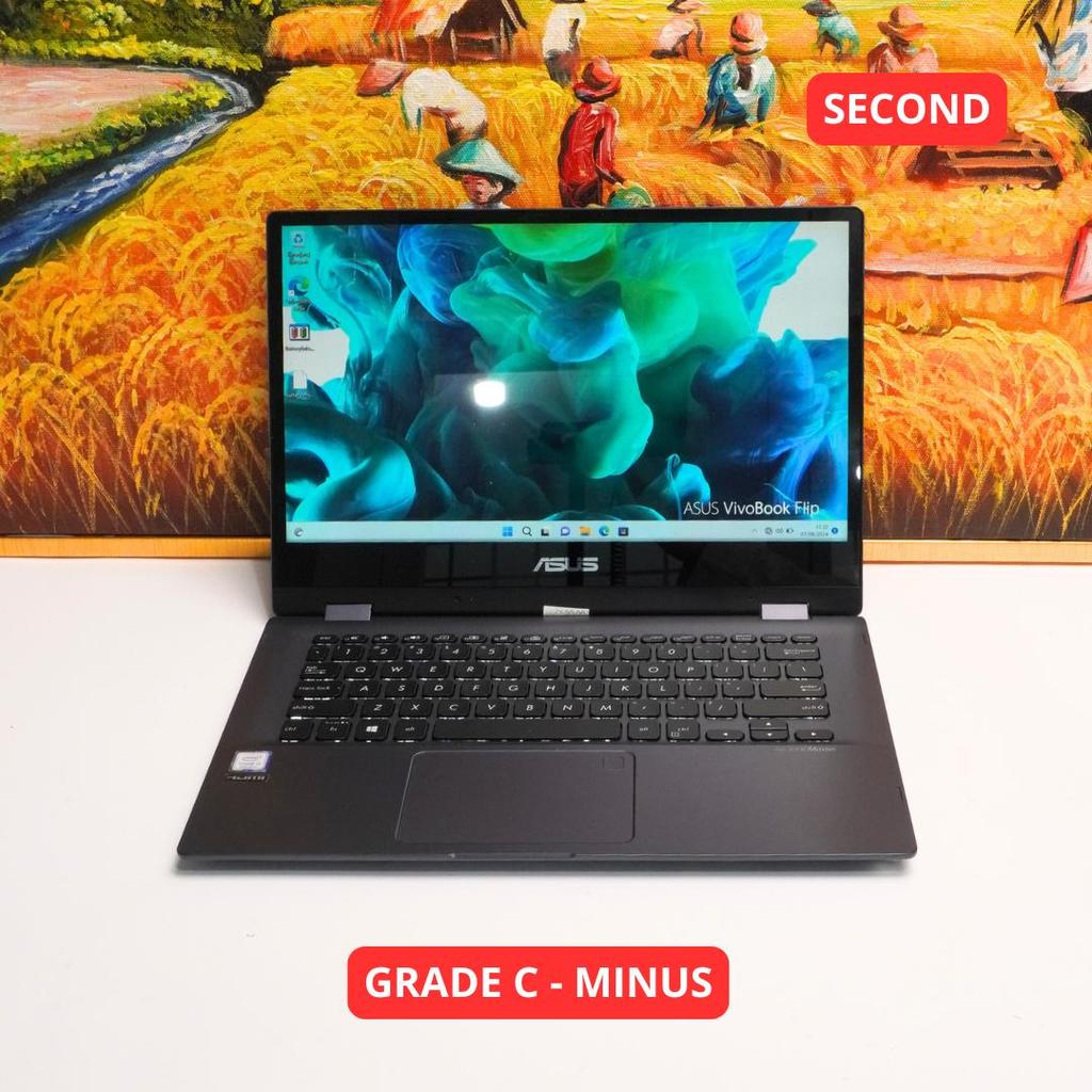 ASUS VIVOBOOK_ASUSLAPTOP TP412FA_TP412FA i3 8145U 4 GB (14") GRADE C - MINUS LAPTOP SECOND ORIGINAL 