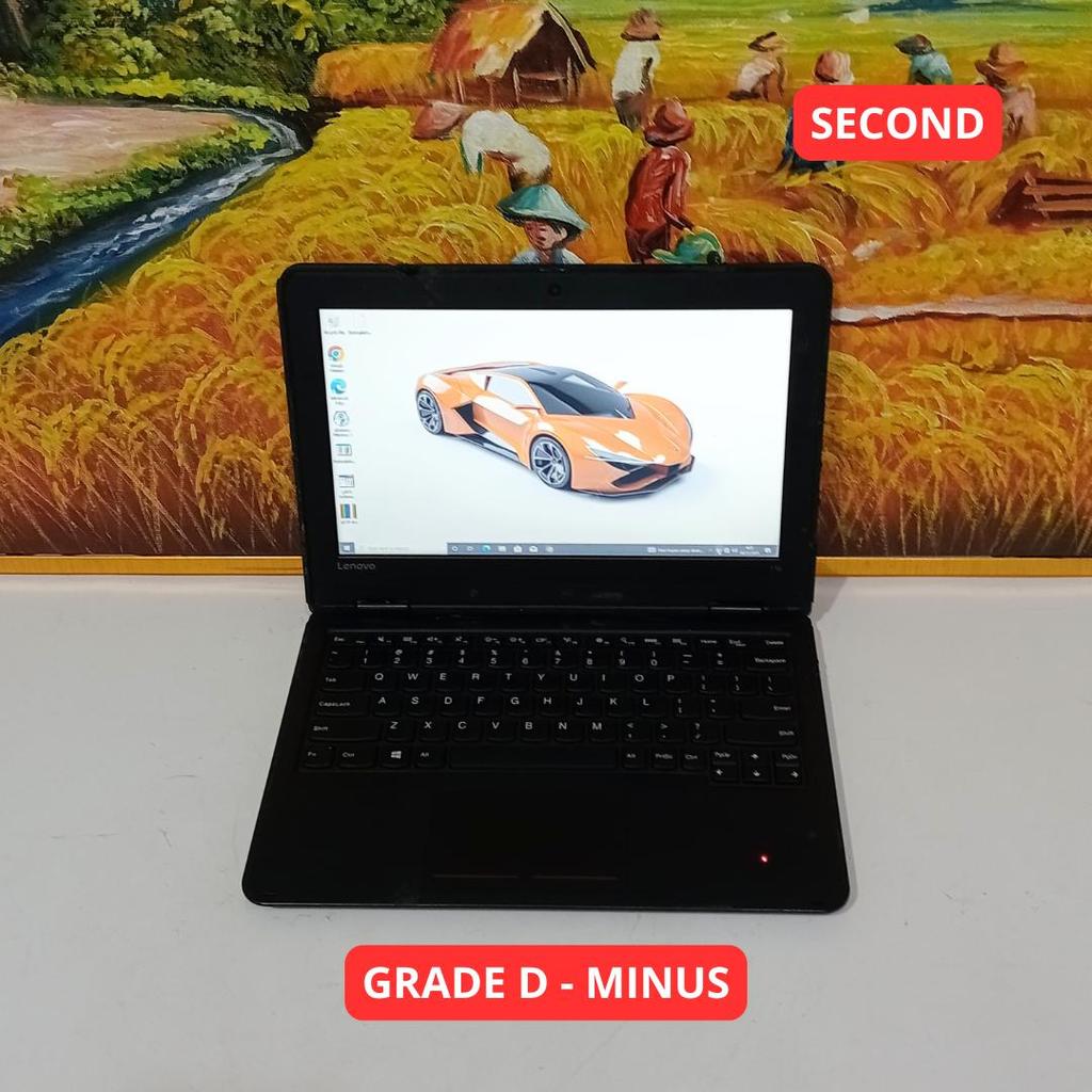 LENOVO 20G9S0C400 CELERON CPU N3150 4 GB (12") GRADE D - MINUS LAPTOP SECOND ORIGINAL SINAR MUTIARA 