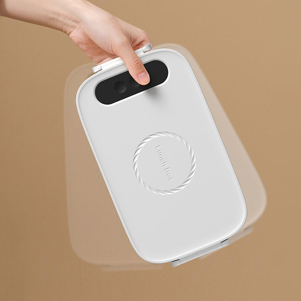 Heated Lunch Box 304 Stainless Steel Battery Powered Cordless Electric Lunch Box Portable Food mer f