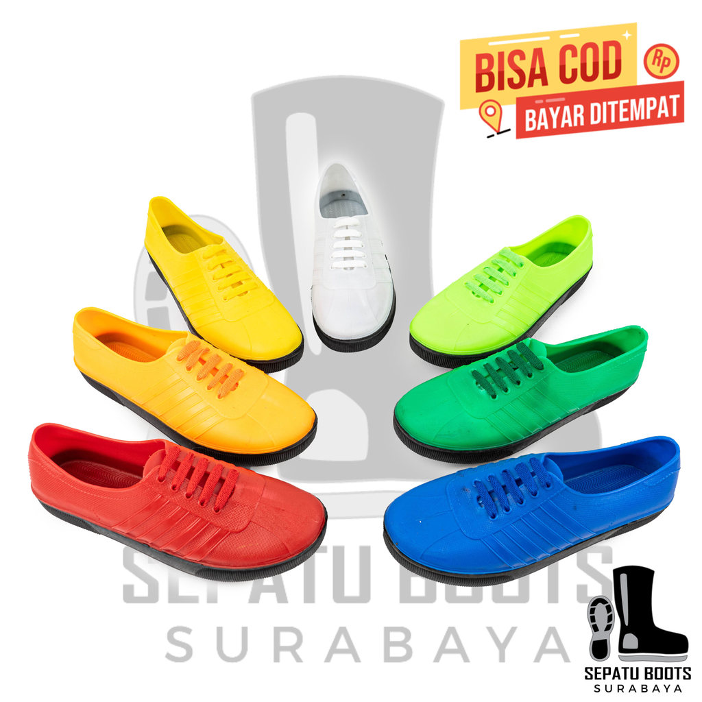 Sepatu Bola SHOGUN POOL Bola Merah Biru Putih HijauMuda Orange Kuning Sepakbola Cucuk Karet Lokal