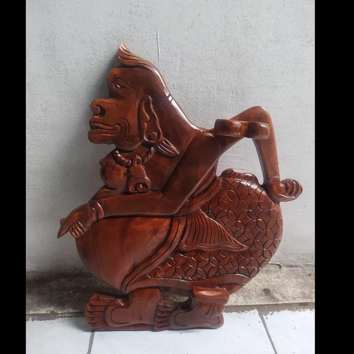 Blawong Tempat Keris Pusaka Model Tokoh Wayang Semar Finishing Plitur BK2