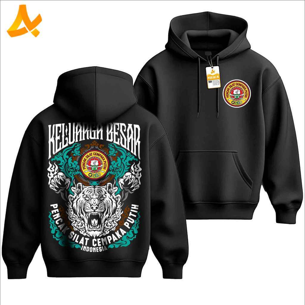 Jaket Hoodie PSCP Cempaka Putih 1974 Terbaru - Kaos Silat CP ANCAP Cempaka Putih Keren
