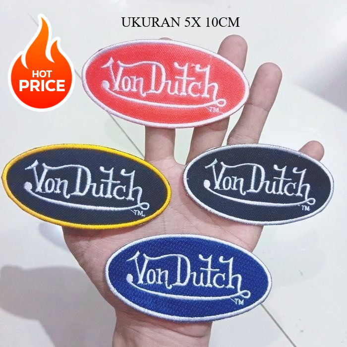 Patch Bordir Kualitas Terbaik 5x10cm untuk Rompi Jaket Hoodie Kemeja Celana Jeans Kaos Logosponsor E