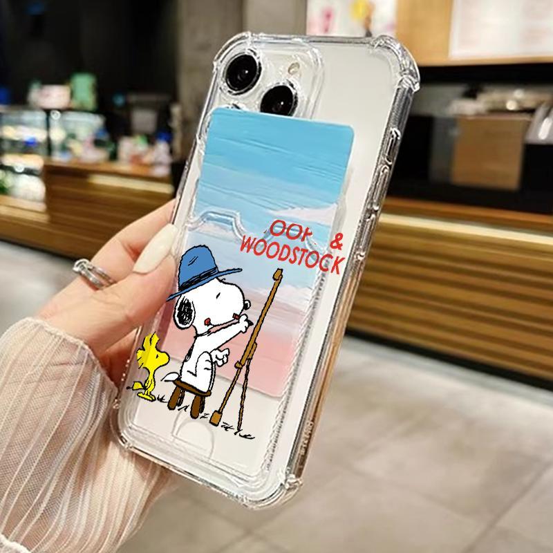 Case For Iphone 11 13 6 6S 6Plus Plus 7 Plus8 8 SE 2020 2022 XR Casing Cartoons Snoopy Soft Silicone