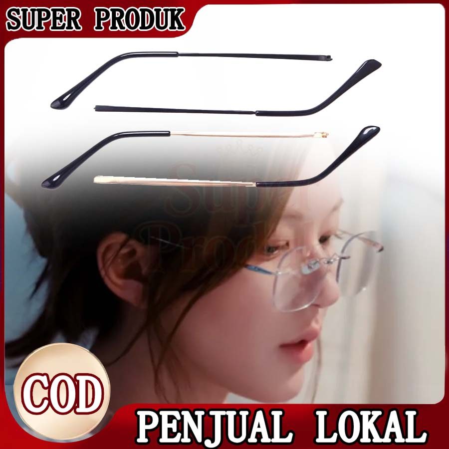 Kaki Kacamata Besi Pengganti Universal Lengan Kacamata Logam Anti Slip 1 Pasang Arm Kacamata Tangkai
