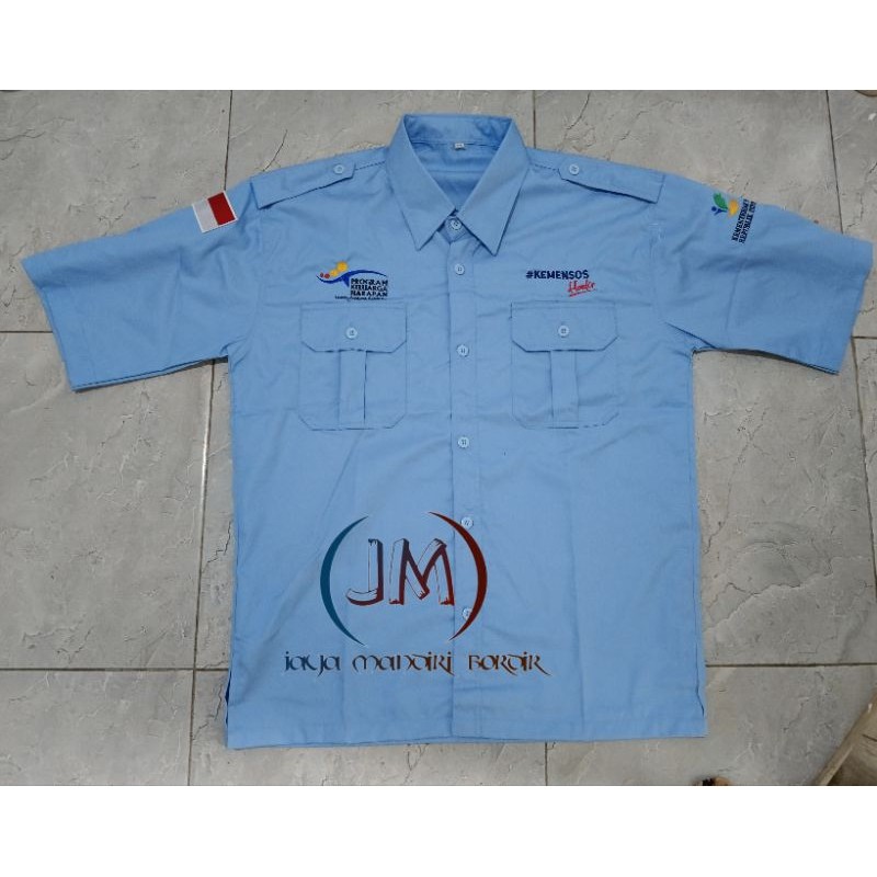KEMEJA KEMENSOS HADIR || KEMEJA PKH BORDIR