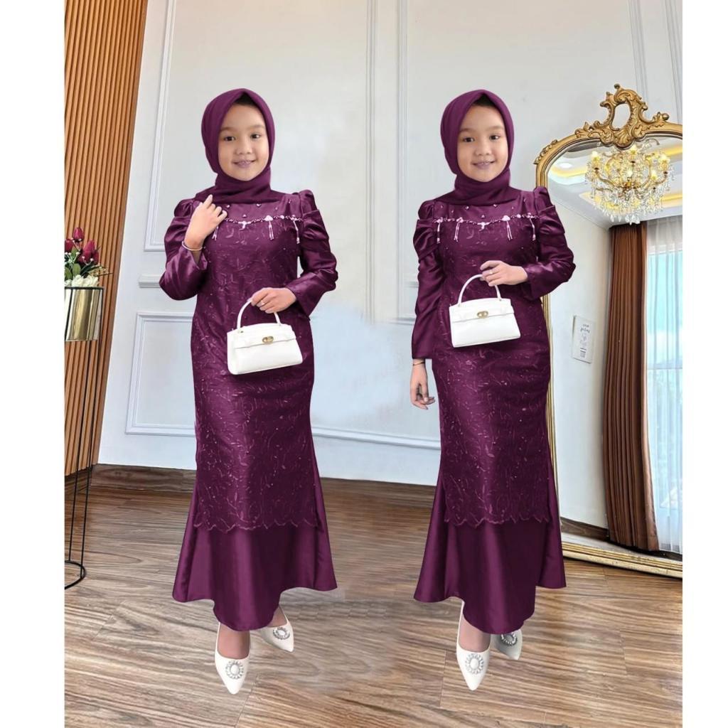 BRAKOTOP KID NADIRA (3-13THN) GAMIS BROKAT GAMIS ANAK GAUN ANAK DRESS ANAK GAMIS LEBARAN GAMIS PESTA