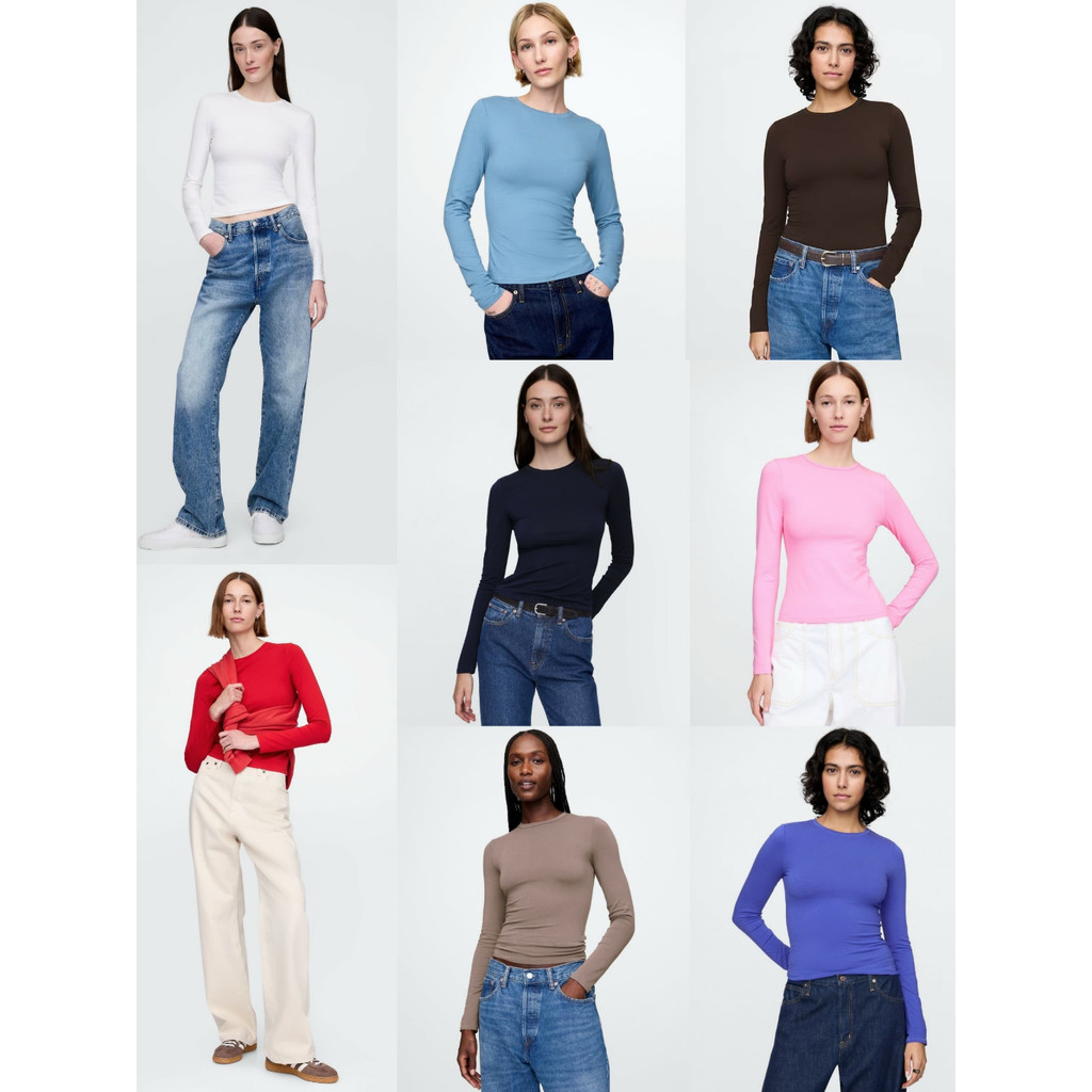 Kaos Basic Lengan Panjang Wanita - 8240