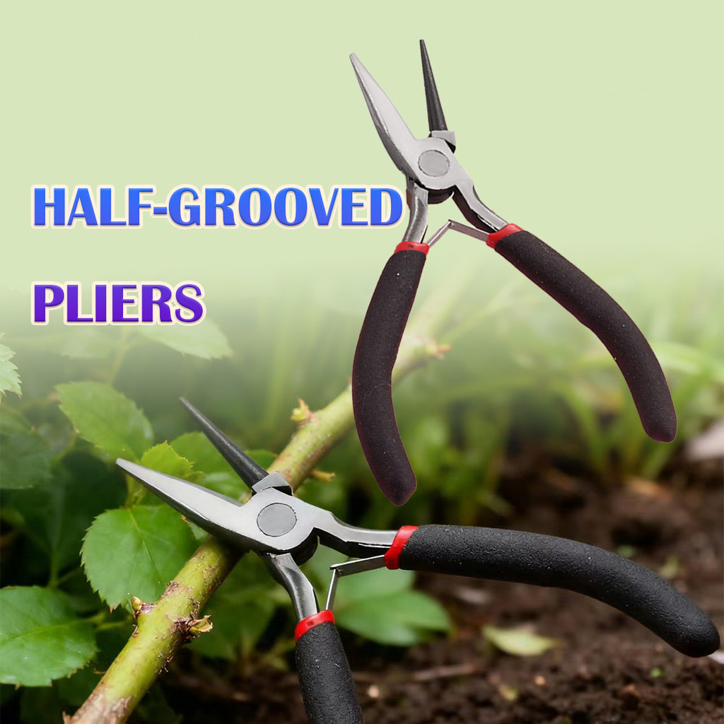 Tang perhiasan Ringan dan mudah ditangani saat pembuatan perhiasan Tang mini bulat pipih panjang