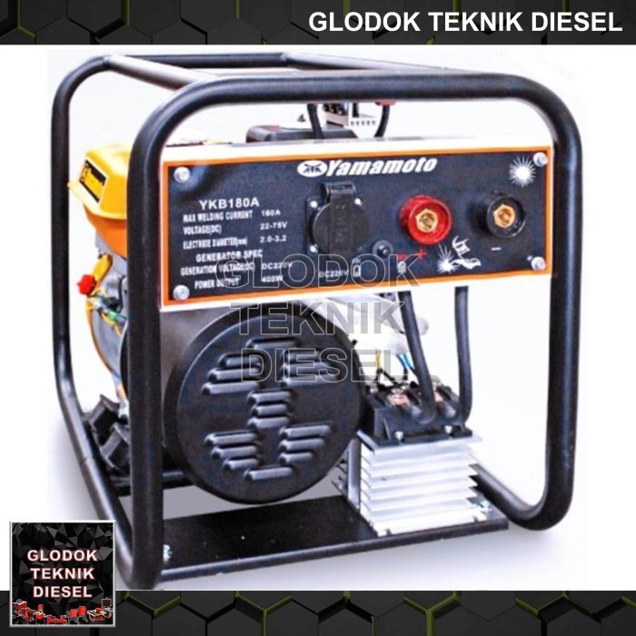 IRH GENSET Mesin Las Bensin Welder Generator Gasoline Yamamoto YKB 180 A