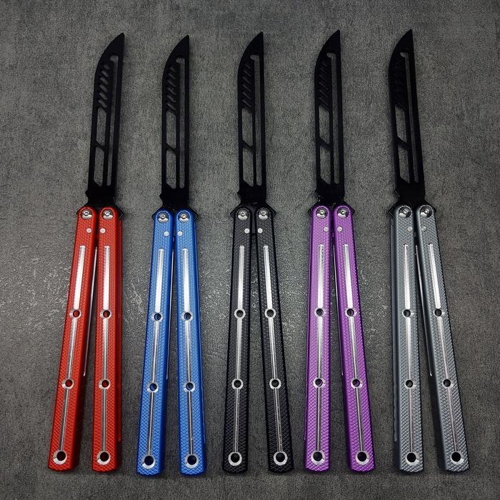 Balisong Trainer Krake Raken Butterfly Knife 6061 Aluminium Handle