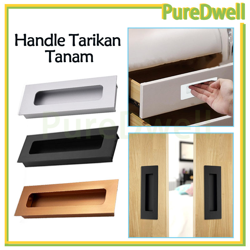 handle tarikan tanam pintu sliding hitam stainless steel /handle tarik pintu lemari/gagang handel ta