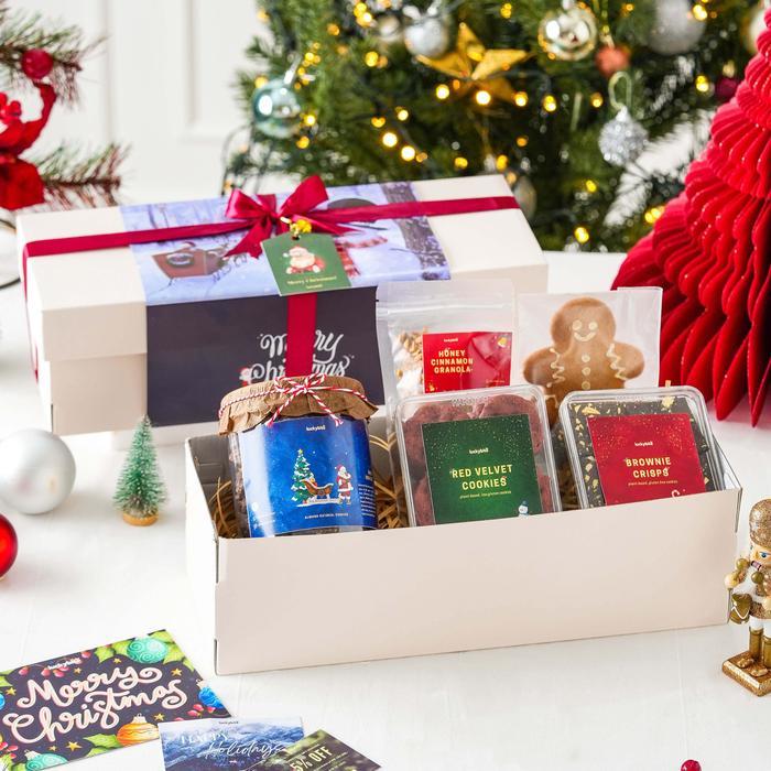 Hampers Natal / Christmas Hampers - Festive Set - Semi Hardbox
