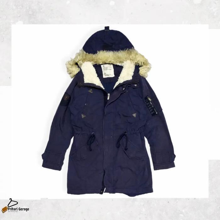 M65 Parka Canvas Inner Sherpa Hoodie Jacket TBJ Nearby Army Navy Color