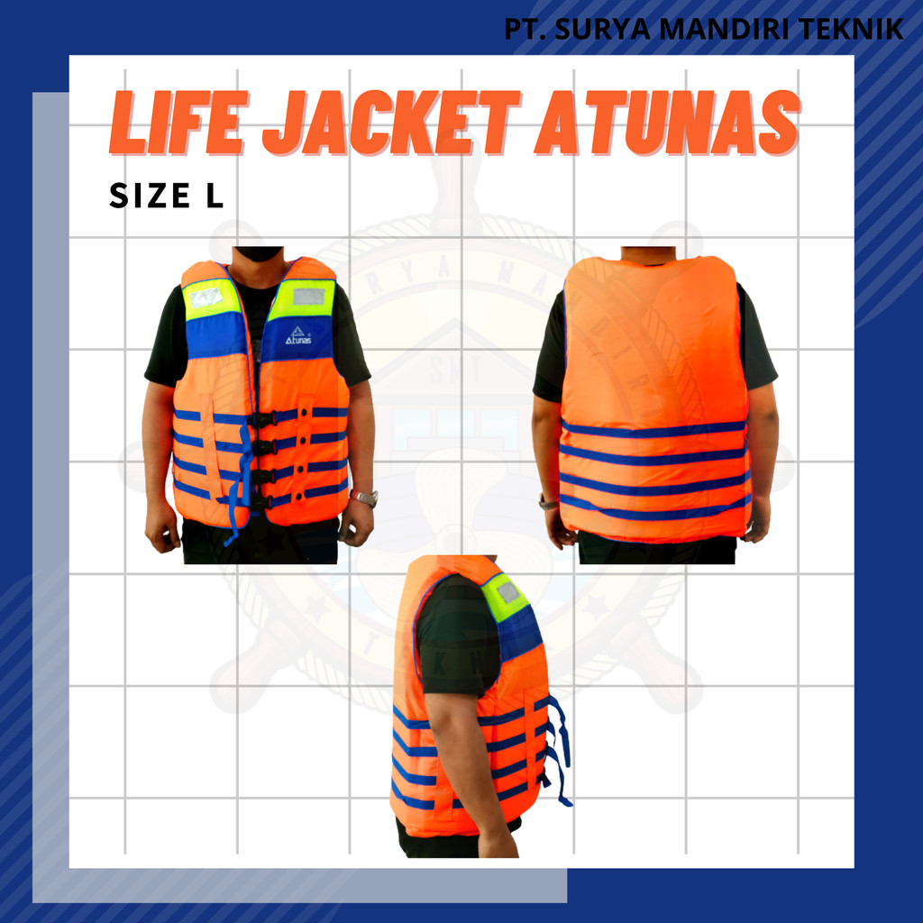 LIFE JACKET ATUNAS / BAJU PELAMPUNG ATUNAS