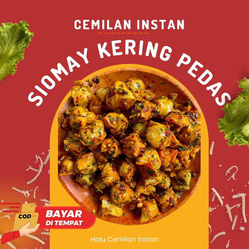 Siomay kering mini pedas 1kg / Siomay kering pedas 1kg