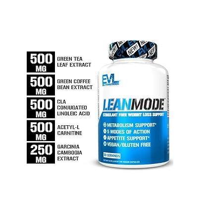 EVLution Nutrition, LeanMode Stimulant Free Weight Loss Support, 150 Veggie Cap