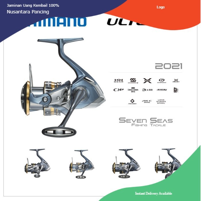 PROMO- SHIMANO ULTEGRA 2021 1000 C2000 2500 C3000 4000 5000 SPINNING REEL- Bravata Store