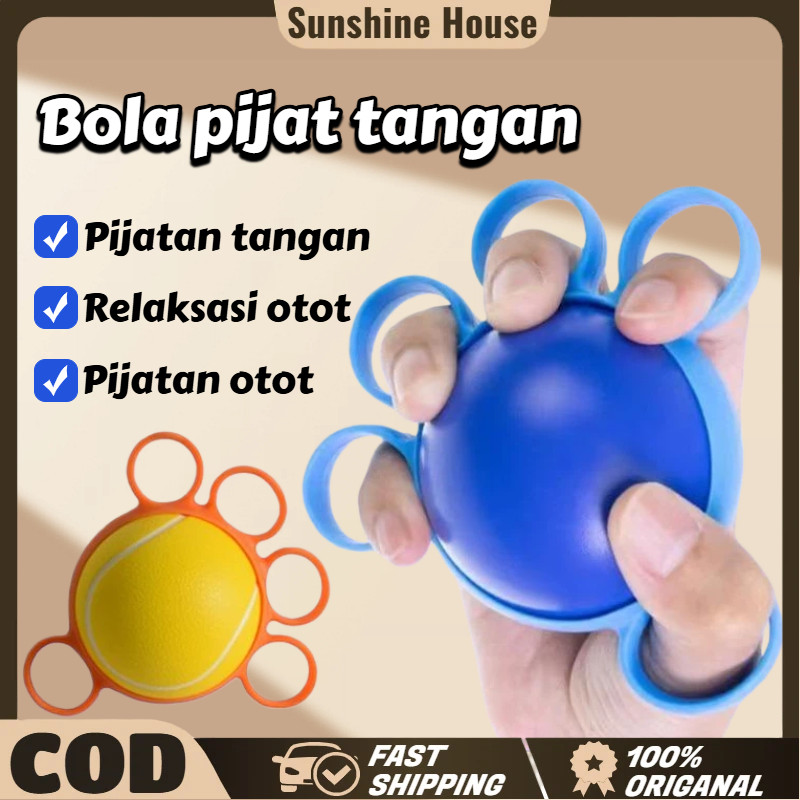 Bola Terapi Tangan Stroke / Bola Pijat Terapi Tangan Rehabilitasi / Ball Silikon Rubber Ring